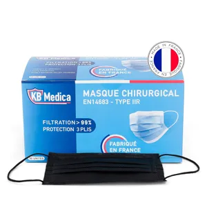 masque chirurgical noir jetable, masques chirurgicaux noir, masque  chirurgical couleur, face mask, masqur chirurgical, masques jetables noire  50