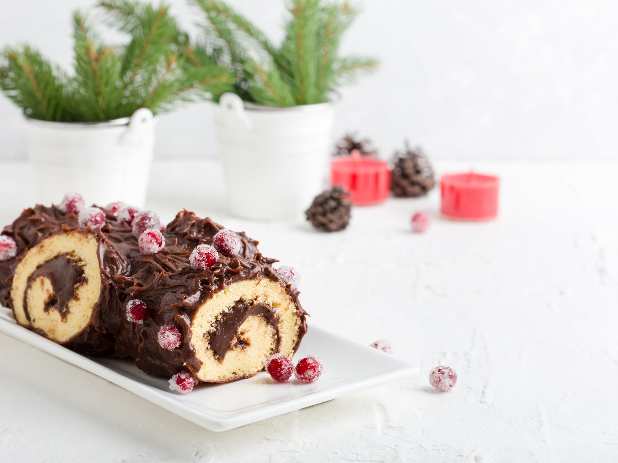 Bûche aux pommes poêlées - Recette de bûche de Noël - Do You Cake?