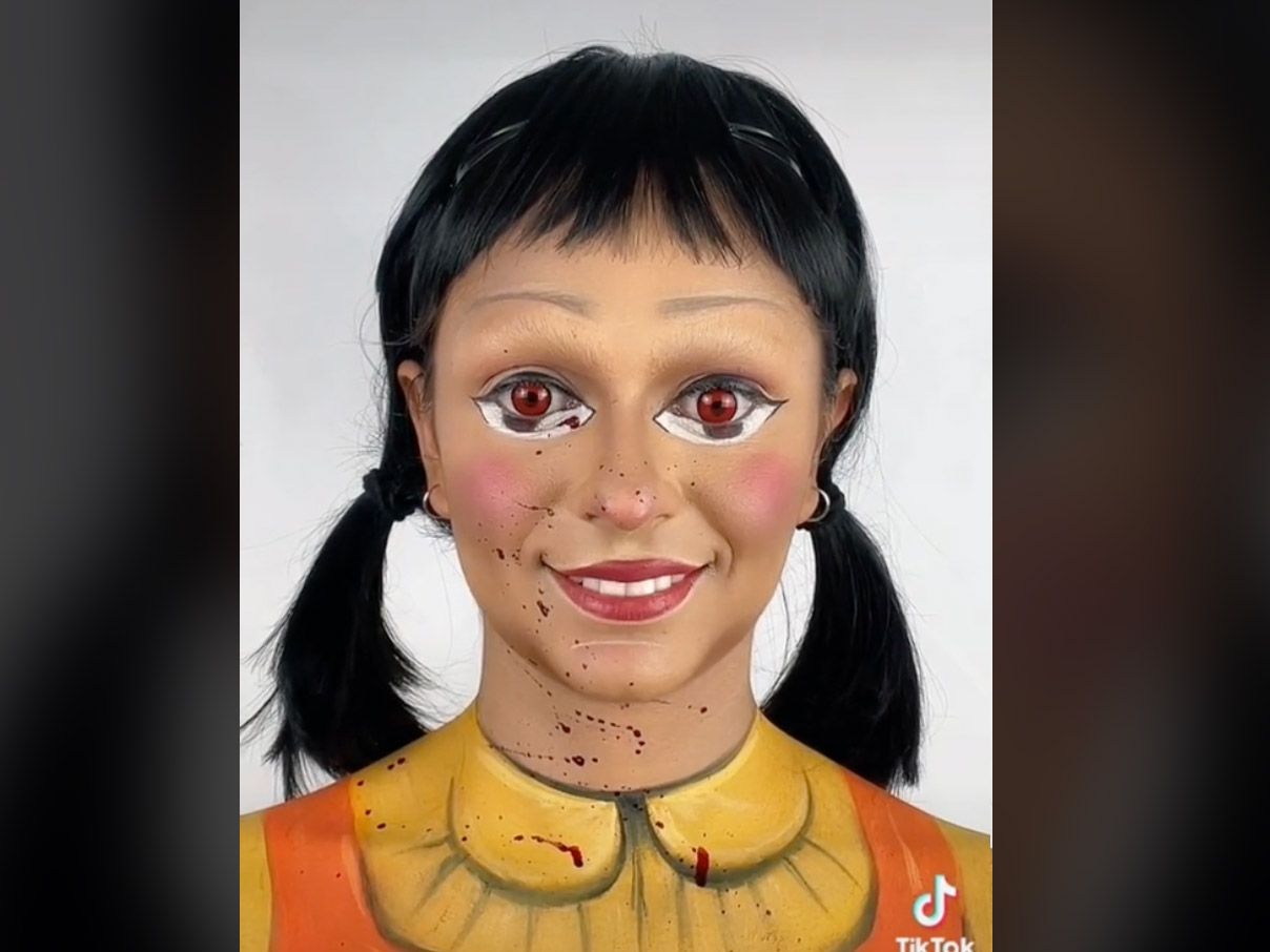 Squid Game : comment recréer le maquillage de la poupée géante