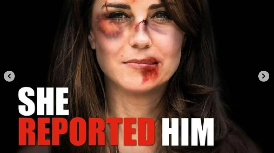 Kate Middleton victime de violences conjugales ? Cette campagne choc d’un artiste italien