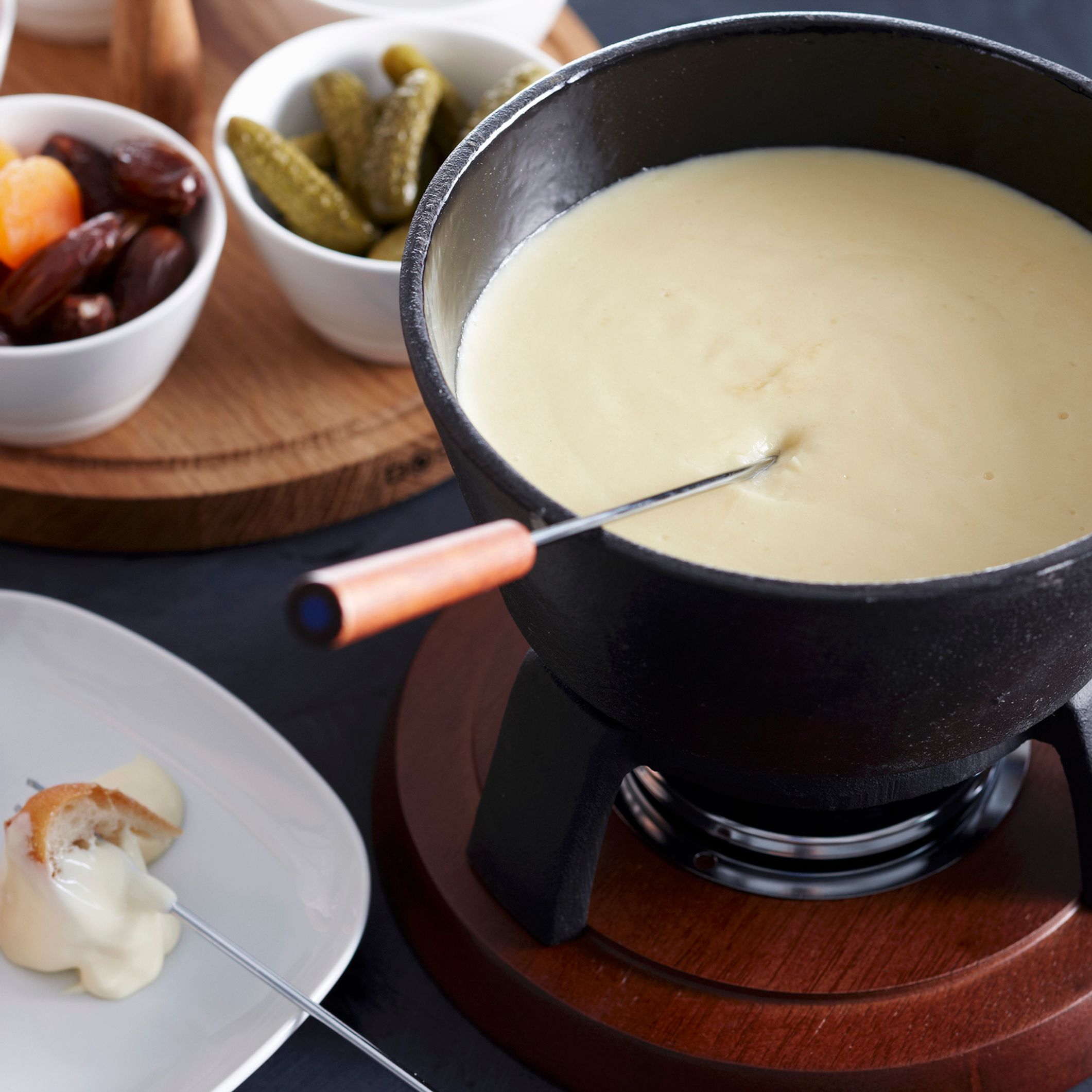 1 ensemble de poêle à fondue au chocolat, ensemble de fondue au fromage,  pot à fondue