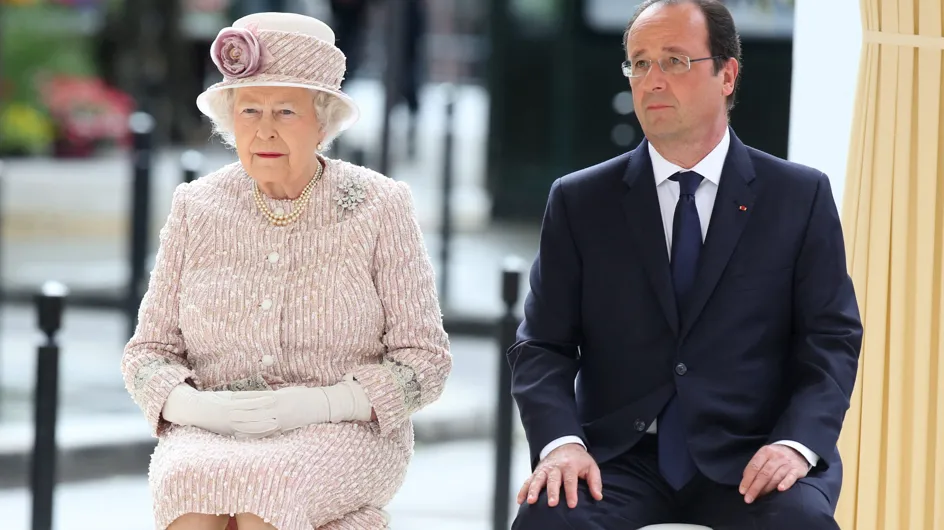 François Hollande : toutes les bourdes protocolaires qu’il a faites en recevant Elizabeth II en 2014