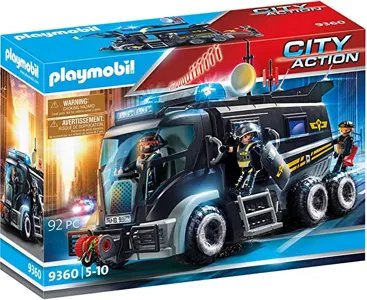 Playmobil® - Voiture de policiers avec gyrophare et sirène - 6920 -  Playmobil® City Action - Mini véhicules et circuits - Jeux d'imagination