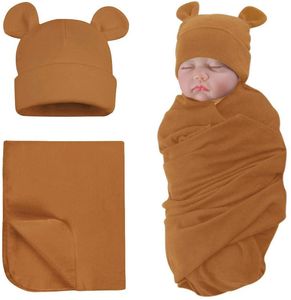Emmaillotage Bébé de 0 à 3 mois, couverture Bébé en polaire épaisse, attache kangourou