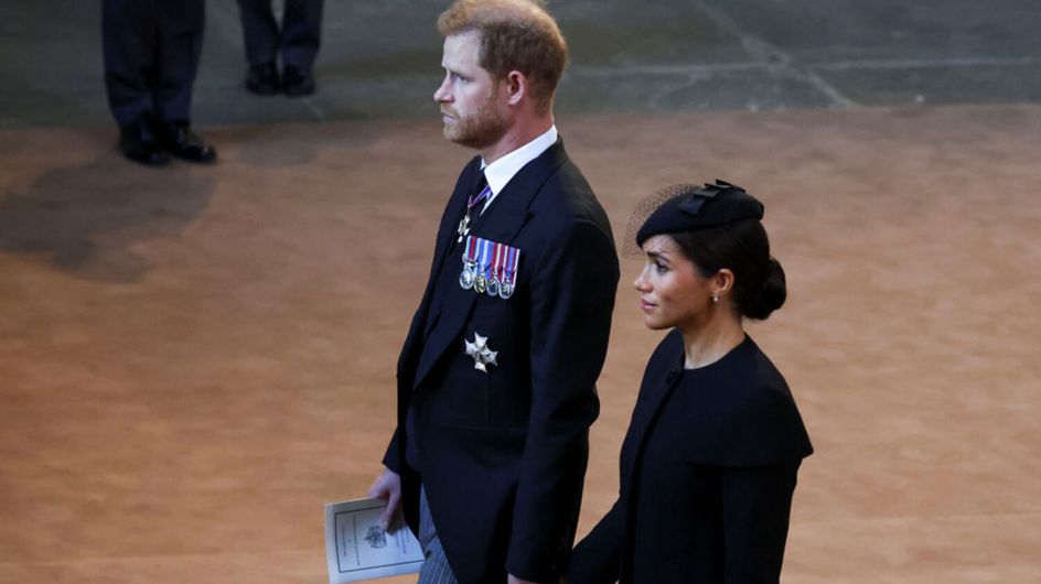 Meghan Markle soutient Harry : son tendre geste à la sortie des funérailles d'Elizabeth II