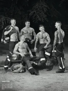 Le calendrier sexy des pompiers pour le challenge Ludovic Martin à Dinard