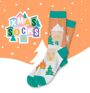 Chaussettes Ankle (cheville) Motifs McDonald's - Multicouleur - Taille Unique - 100% Coton - Neuf Sans étiquette