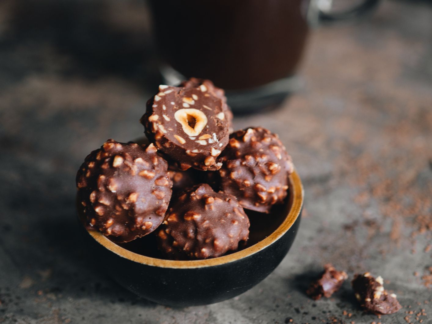Vous allez impressionner tous vos invités à Noël avec des rochers façon  Ferrero maison !