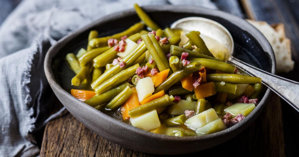 Leckerer Grüne-Bohnen-Eintopf wie von Oma Leckerer Grüne-Bohnen-Eintopf wie von Oma