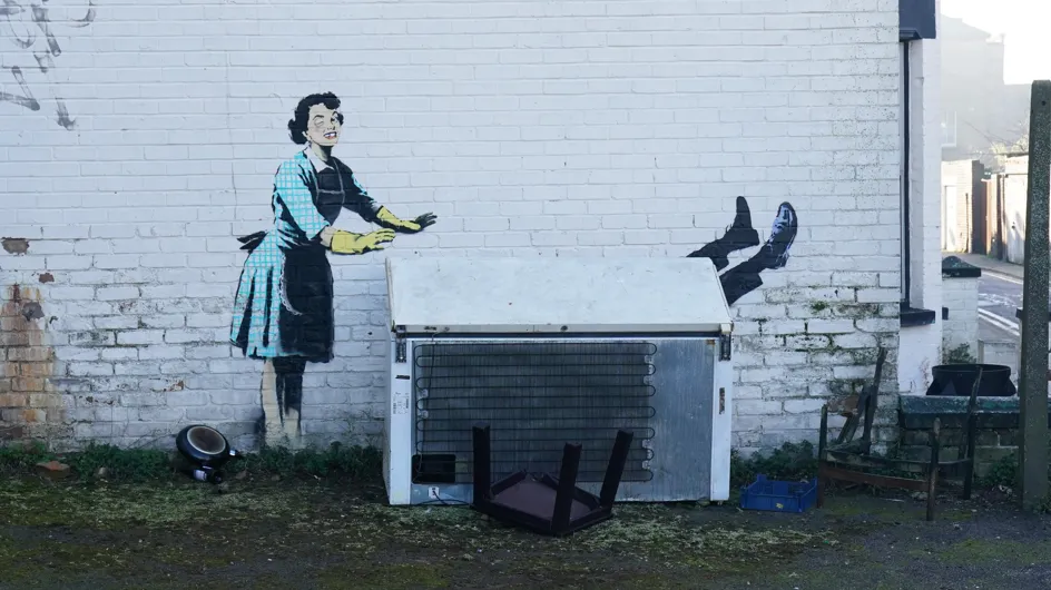 Il mascara di San Valentino: il murales di Banksy ci parla di violenza domestica