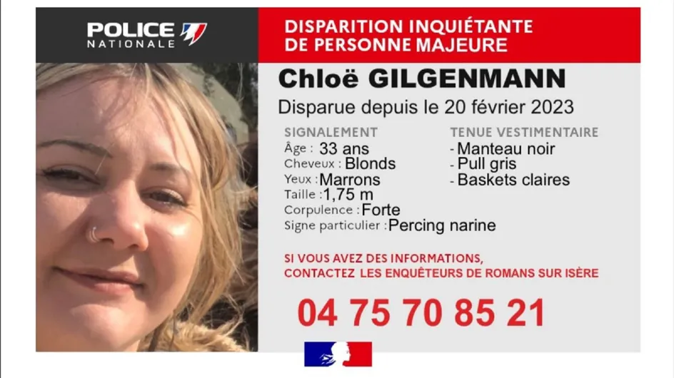 Disparition mystérieuse de Chloé, 33 ans : ses proches sans nouvelles depuis le 20 février