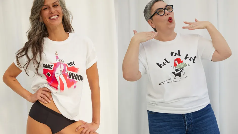 « Puissante », « Game is not ovaire », la nouvelle 
ligne de tee-shirts qui décomplexe la ménopause