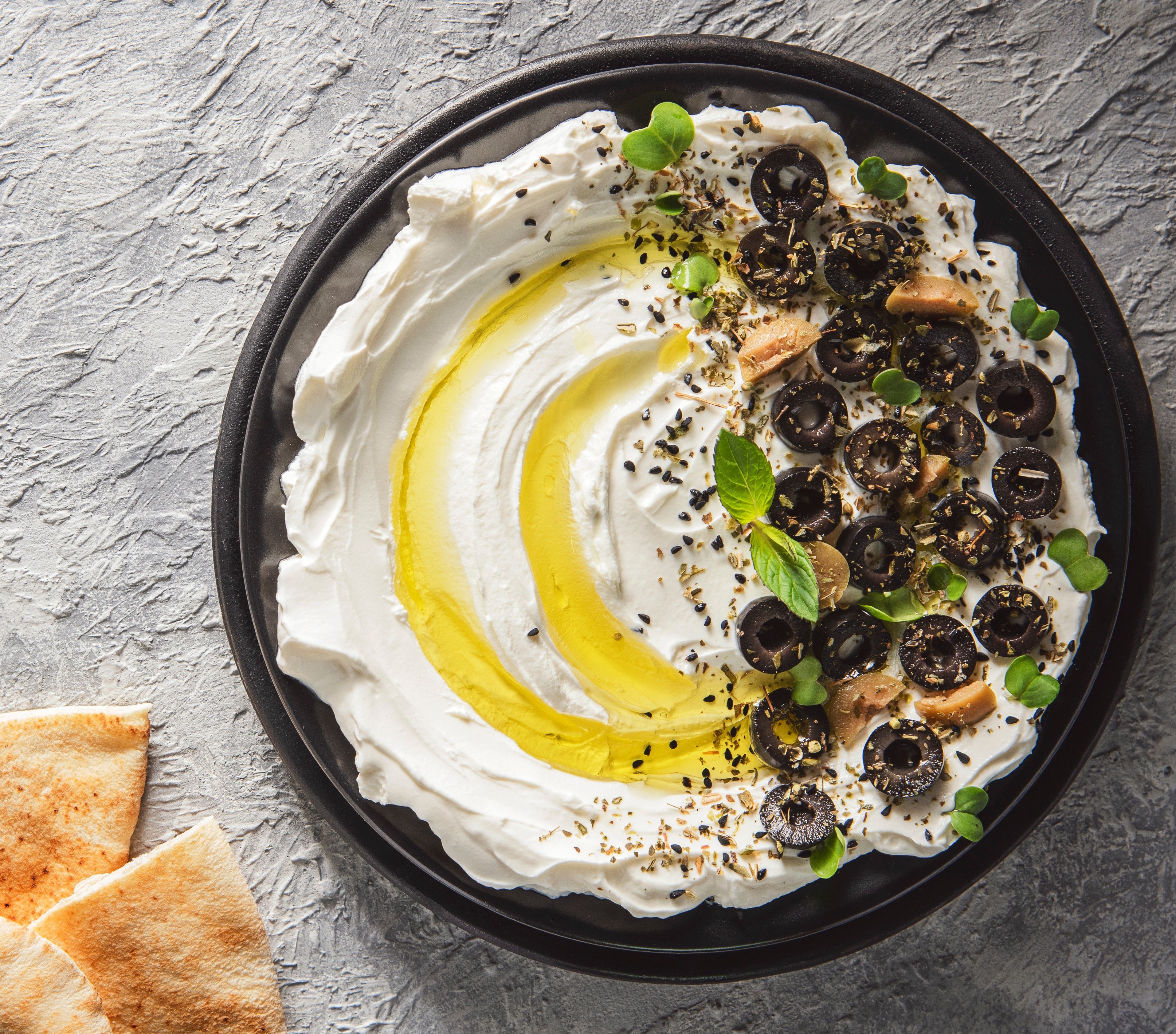 Labneh maison au Zaatar