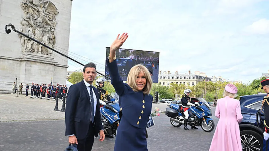 Brigitte Macron : jupe courte et bise à la reine Camilla, son comportement étonne, "C'est la première à faire ça"