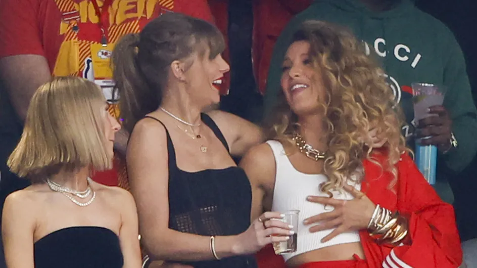 Taylor Swift y Blake Lively se roban el espectáculo en la Super Bowl 2024