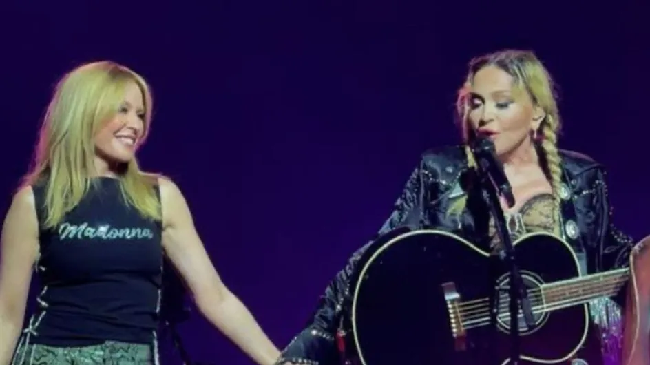 Kylie Minogue y Madonna sorprenden al público con un dueto histórico en el Día Internacional de la Mujer