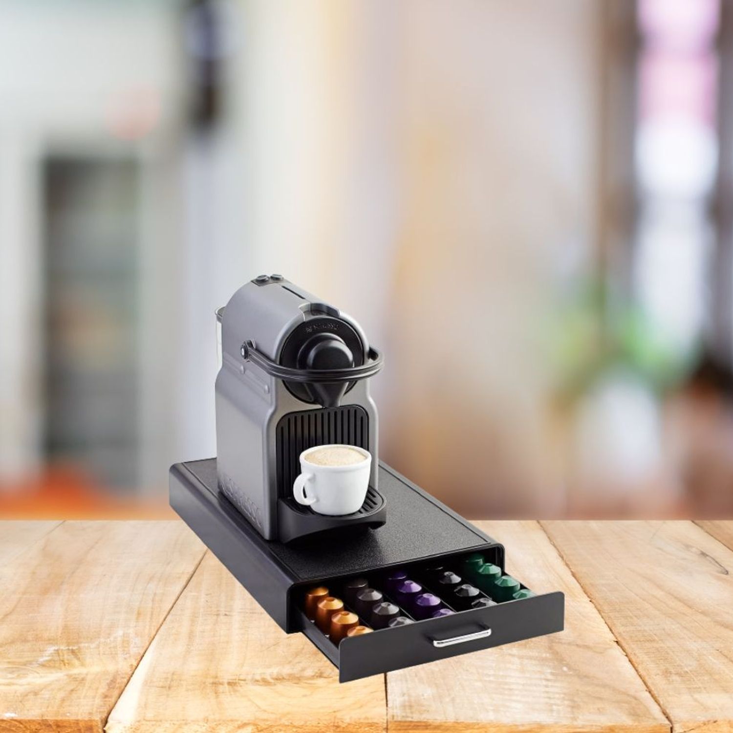 Range-capsules Café En Bois Massif - Compatible Nespresso Et Capsules Rechargeables - 6