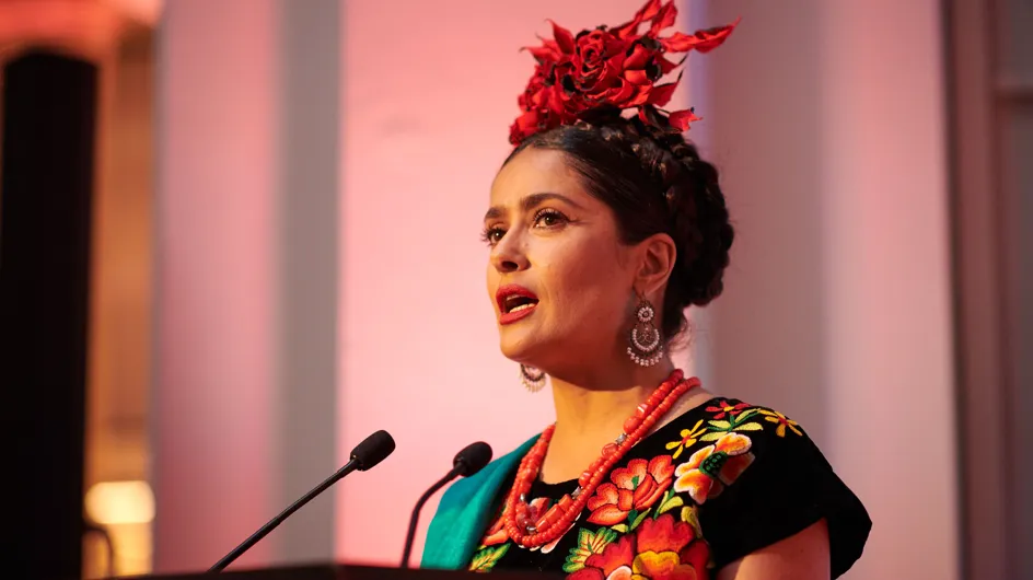 Salma Hayek se transforma en Frida Kahlo para la Leyenda Pop Madonna