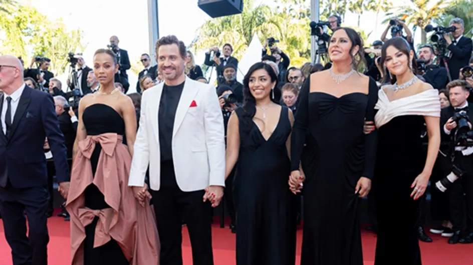 Festival de Cannes 2024 : Zoe Saldaña, Selena Gomez resplendissantes, la montée des marches de l'équipe d'Emilia Perez