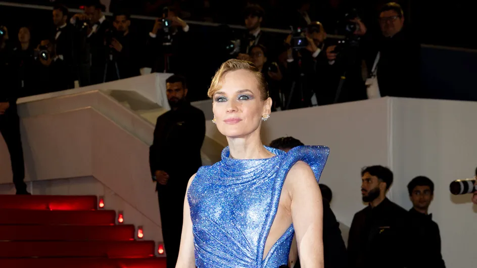Festival de Cannes 2024 : Diane Kruger scintillante dans une tenue futuriste sur le red carpet