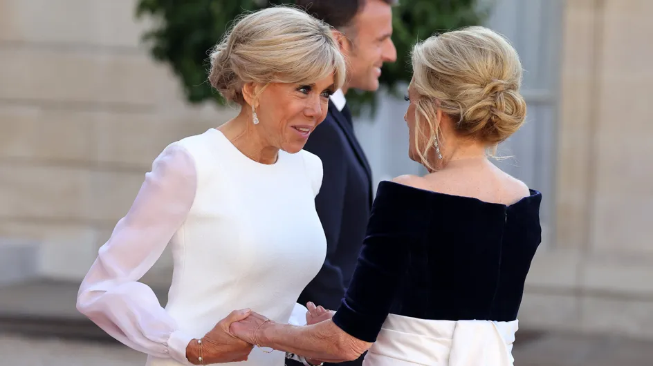 PHOTOS. Brigitte Macron grande adepte du chignon : 4 astuces de la Première dame pour un effet “rajeunissant”