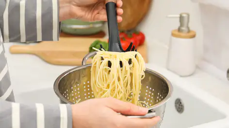 Égouttoir à Pâtes Pliable – Support De Séchage Pour Spaghettis, Nouilles, Lasagnes – Design Antidérapant, Matière Alimentaire (Jaune)