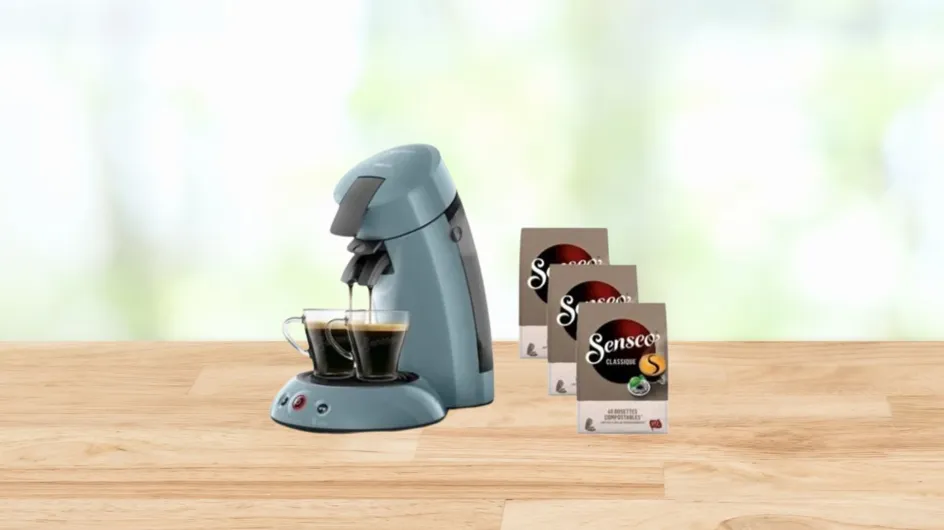 La machine à café Senseo avec 120 dosettes de café pour moins de 50 euros grâce à cette offre démente !