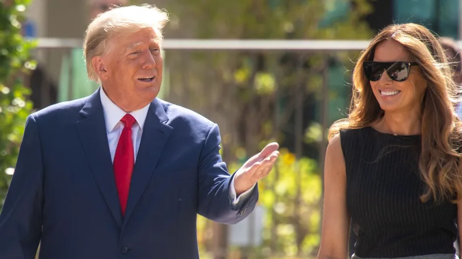 Melania Trump opte pour un tailleur très chic après 50 ans (sa couleur est la plus tendance de 2024)