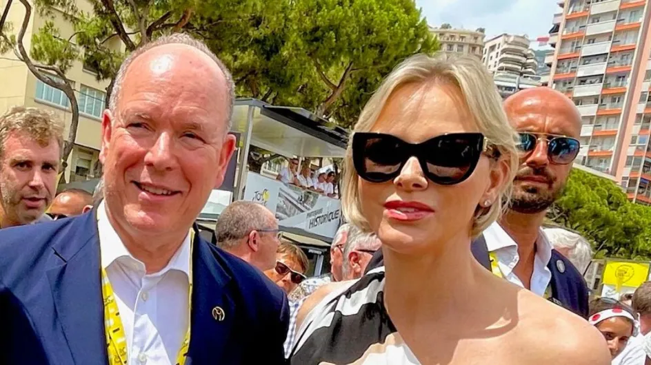 Charlène de Monaco rayonne par son style casual chic à la dernière étape du Tour de France