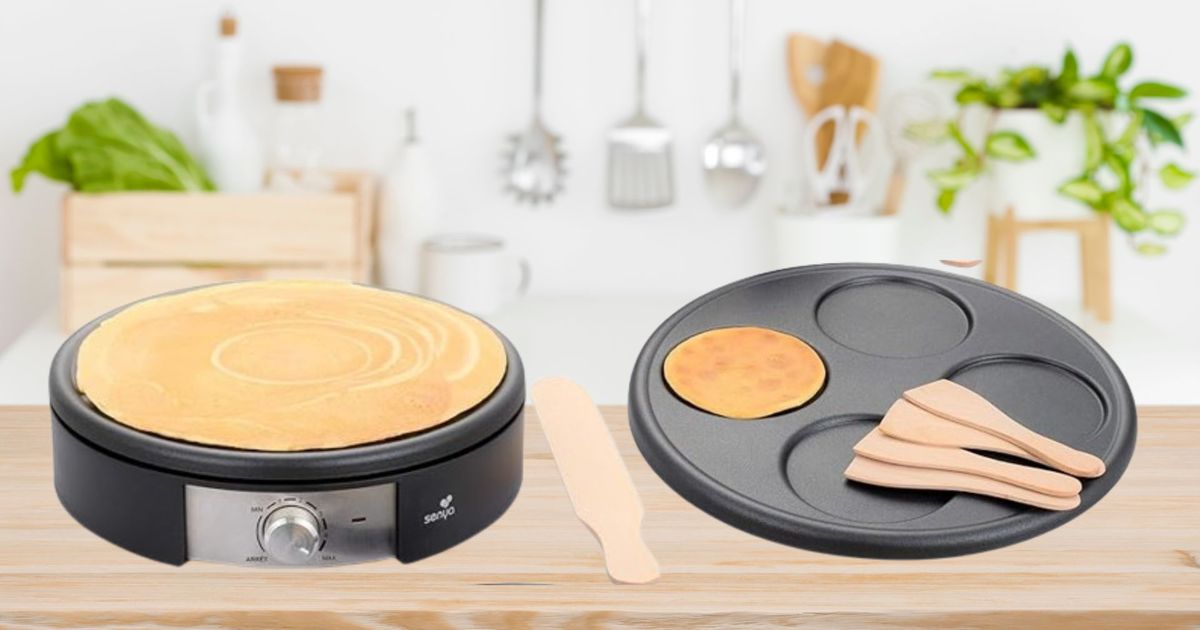 SENYA Plaque En Fonte D Aluminium - Grande Crêpe 30cm