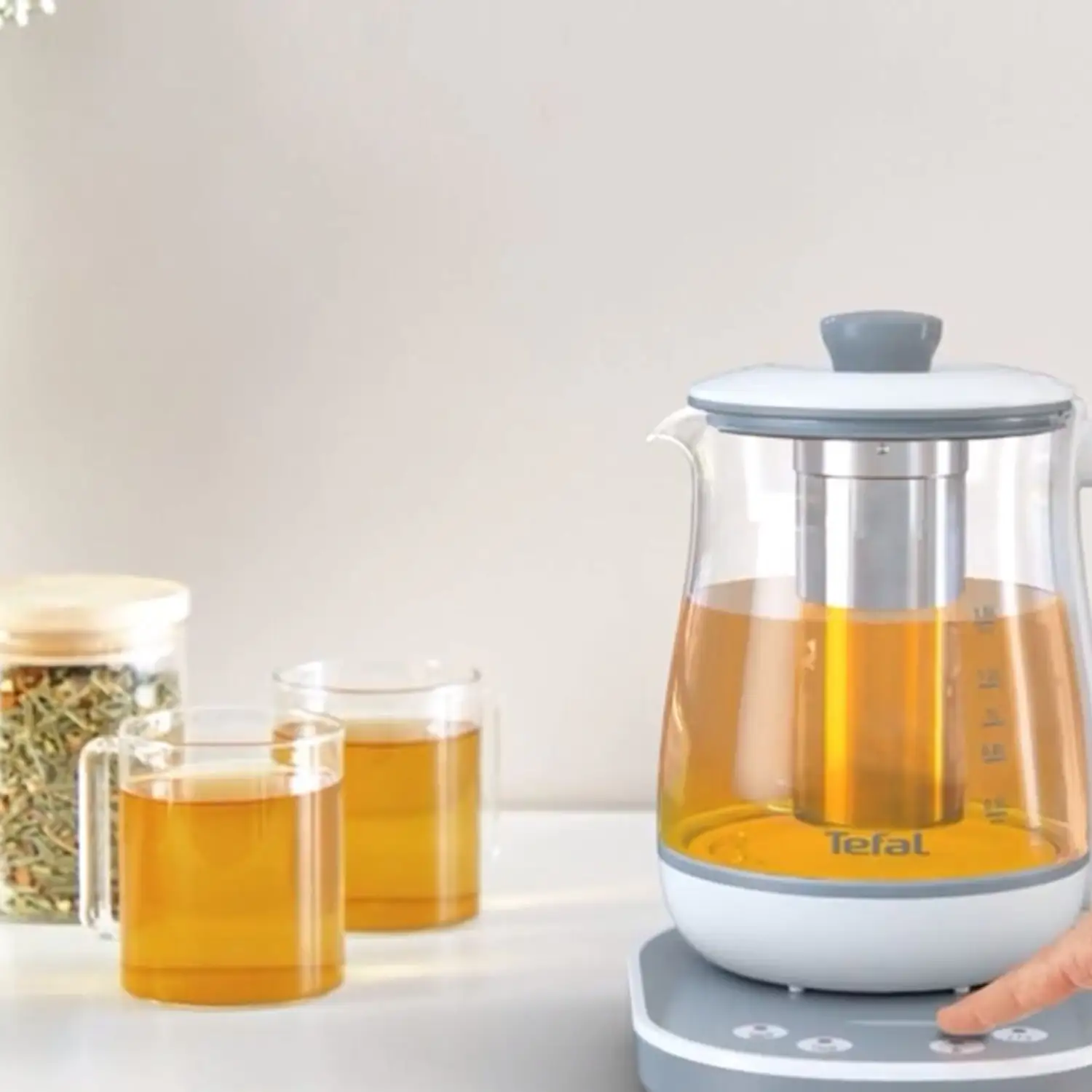 Tefal BJ551B10 Tastea Machine à Thé 1,5L - 8 Températures Réglables Maintien Au Chaud