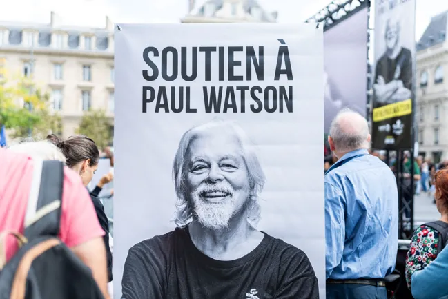 Marche en soutien à Paul Watson le 4 septembre 2024