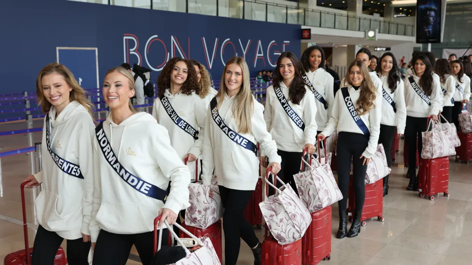 Miss France 2025 Eve Gilles et les miss régionales arrivent à Abidjan