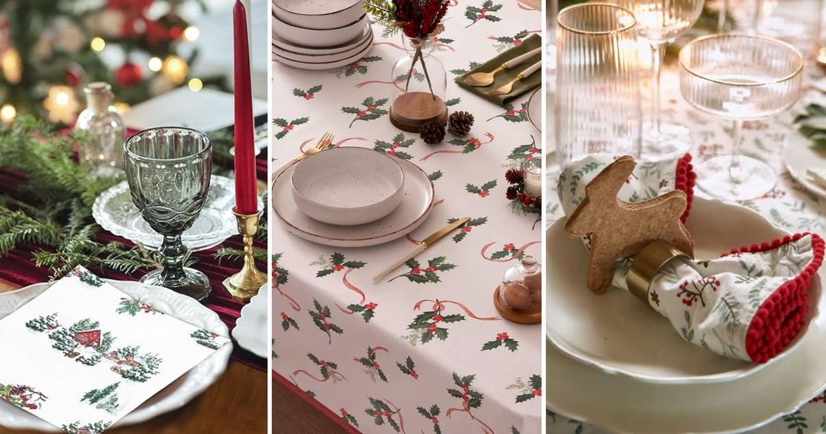 Lot De 2 Ronds De Serviette "poinsettia" 9cm Rouge - Décoration De