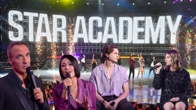 Plateau de Star Academy avec Nikos Aliagas