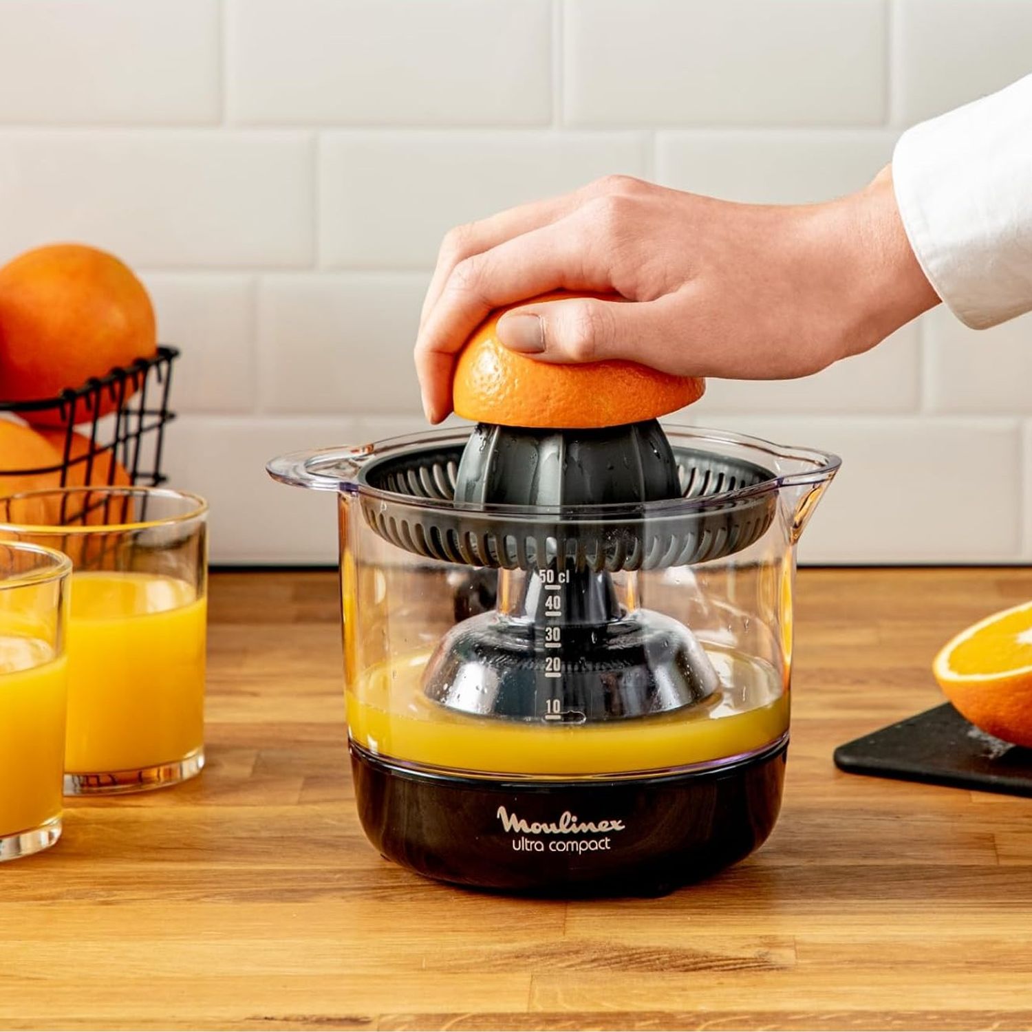 Presse-agrumes électrique Portable - Séparation Automatique Jus/pulpe - 7.4V, 400-600ml - Pour Oranges, Citrons, Etc.