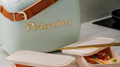 Glacière Polarbox 6L - Matcha gold - avec 2 boîtes à déjeuner Glacière Polarbox 6L - Matcha gold - avec 2 boîtes à déjeuner