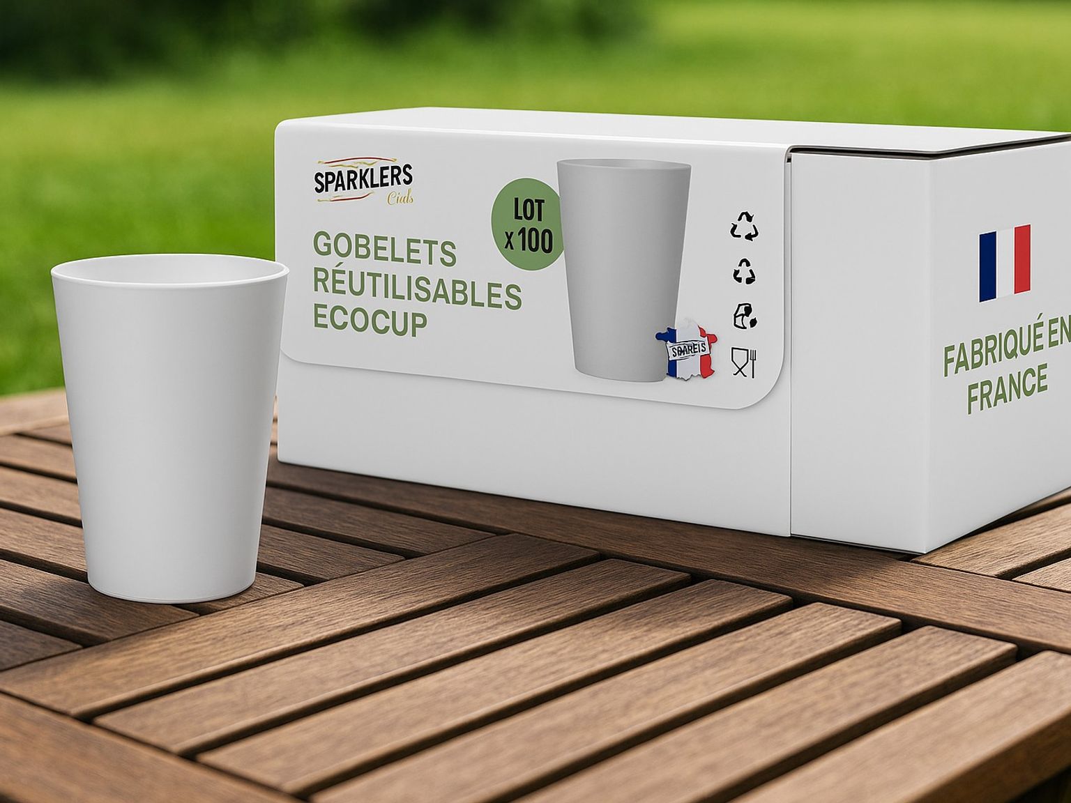 Lot De 10 Gobelets Réutilisables De Noël - 360 Ml - Plastique Alimentaire - Motifs Fêtes - Pour Familles Et Enfants