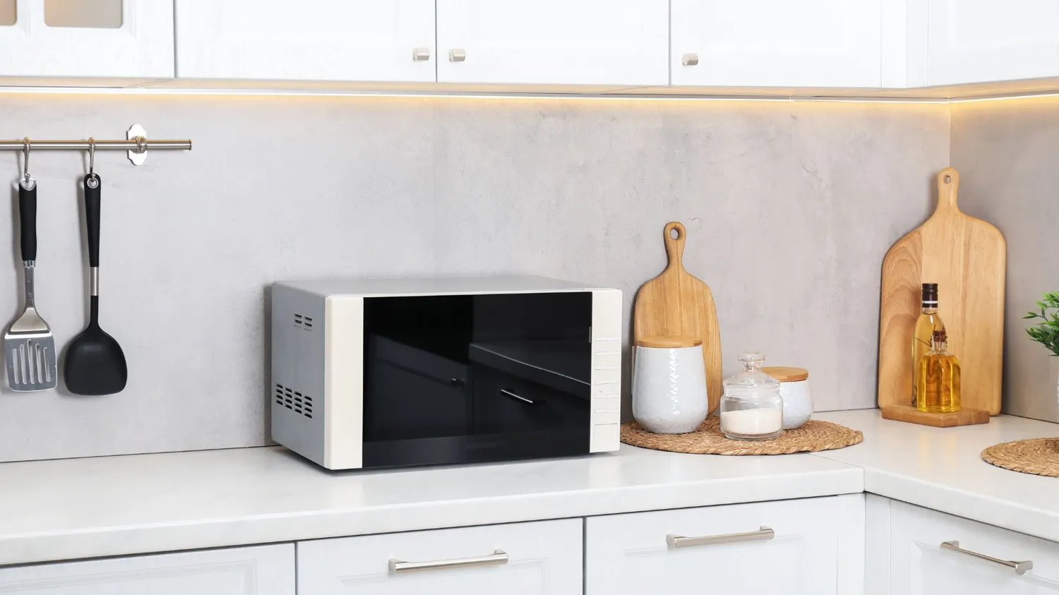 COFEE' icro-ondes Rétro avec 8 ENUS PRÉRÉGLÉS , 5 Niveaux de