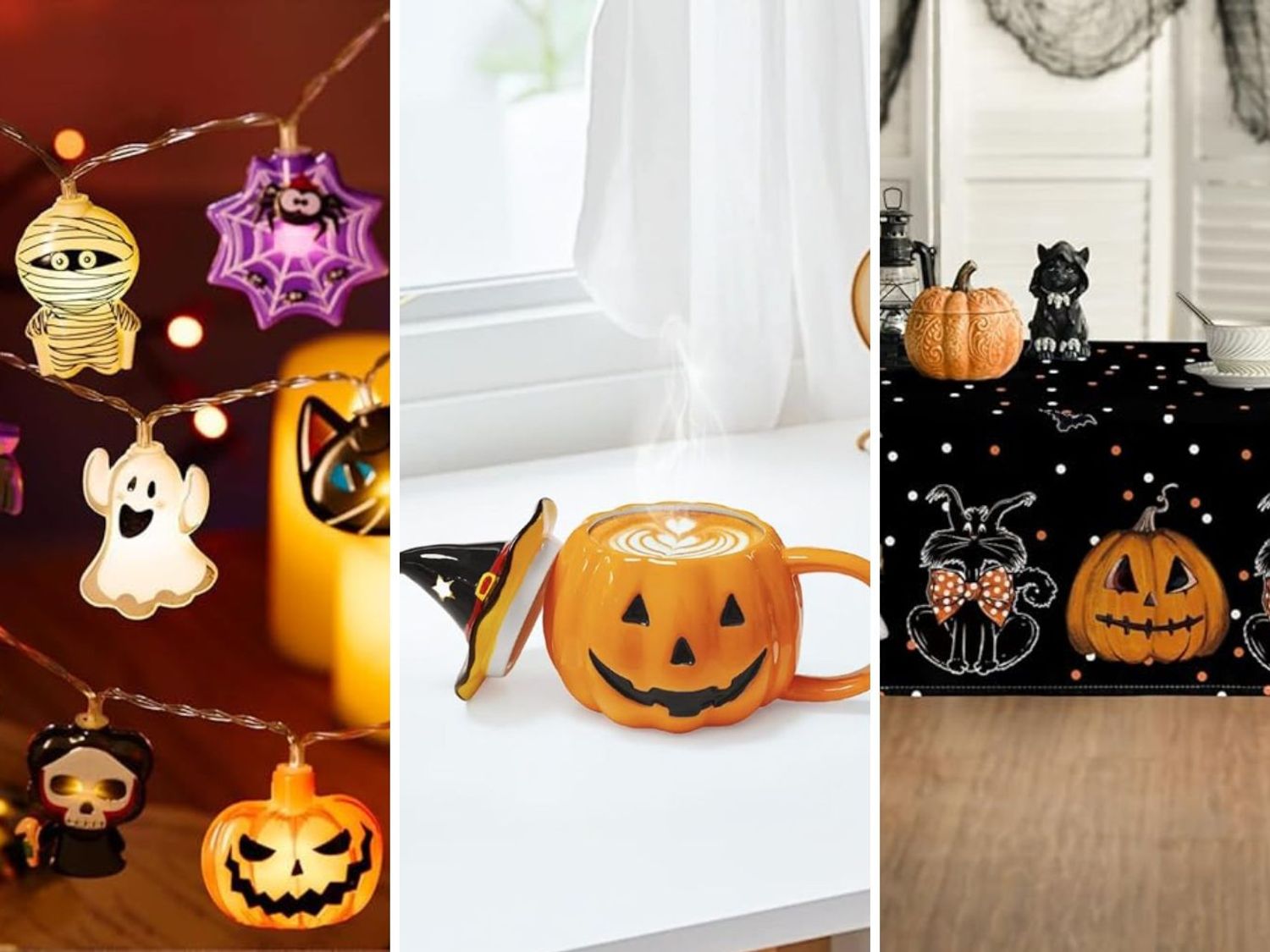 PORUPAEL Lot De 43 Décorations De Maison De Poupée Pour Halloween, Accessoires Miniatures, Araignée, Chauves-souris