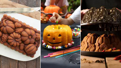 3 Moules à Tarte En Plastique Sans BPA - Formes Pomme, Citrouille, Gland - Pour Halloween Et Automne - Idéal Pour Biscuits, Pâtisseries