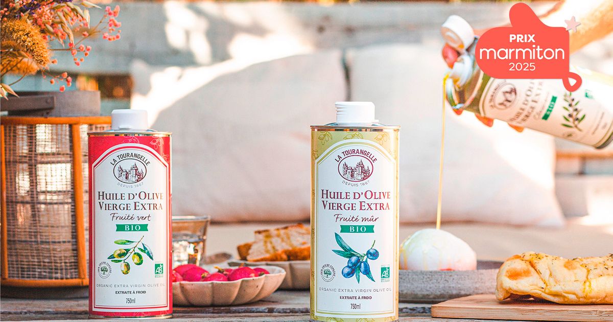 La Tourangelle relève vos plats avec son huile d’olive vierge extra Bio Fruité Vert