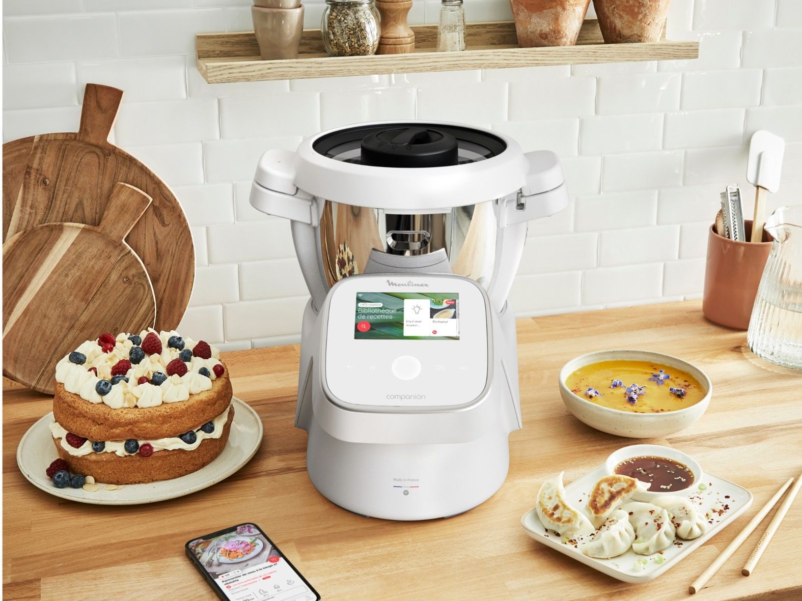 Robot Cuiseur Moulinex Companion Touch XL – Noir, Classe A++, Avec Bol, Occasion