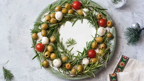 Plat apéritif père noël - France
