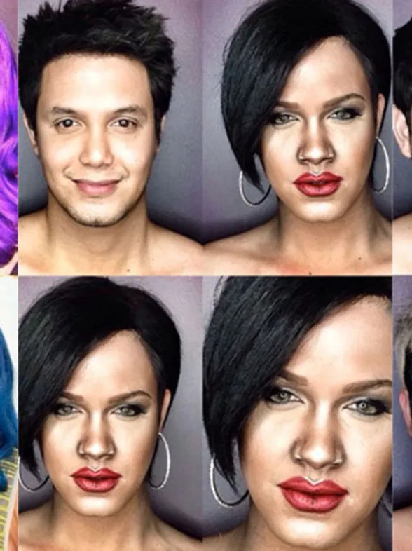El hombre que se transforma en Rihanna, Beyoncé y Jennifer Lawrence
