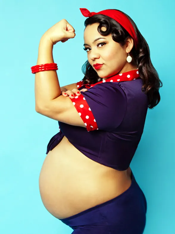 Mujeres reales transformadas en bellezas pin-up
