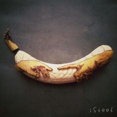 Plátanos convertidos en increíbles obras de arte