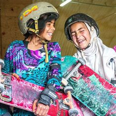 Las niñas afganas también practican skate