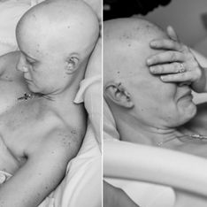 Una donna malata di cancro al seno allatta il figlio appena nato. Guarda le foto che hanno commosso il mondo