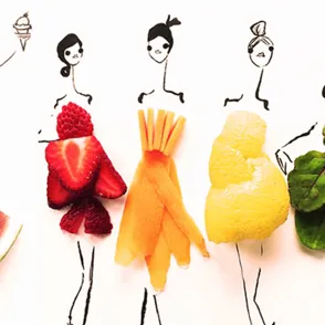 ¿Diseñar moda con alimentos? ¡Una idea muy sabrosa!